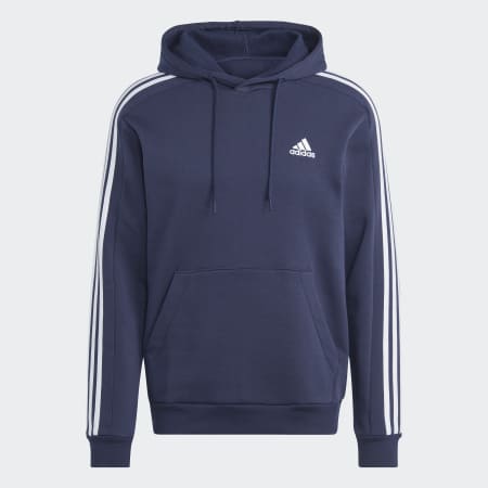 Sweat-shirt à capuche en molleton à 3 bandes Essentials