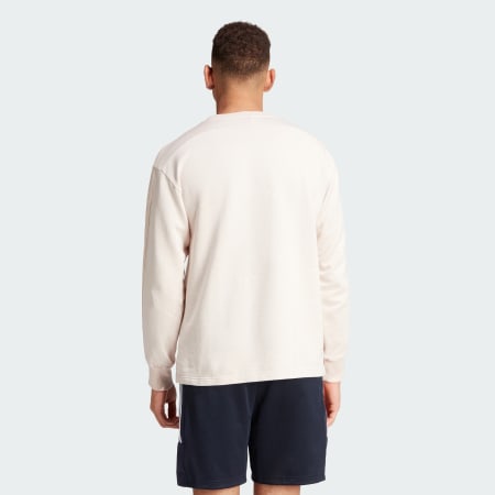 ALL SZN French Terry 3-Stripes Garment Wash Crew Sweatshirt