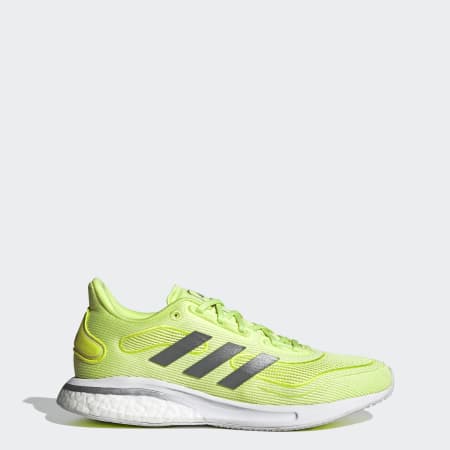 ladies yellow adidas trainers