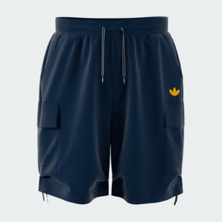 標誌扭結口袋短褲