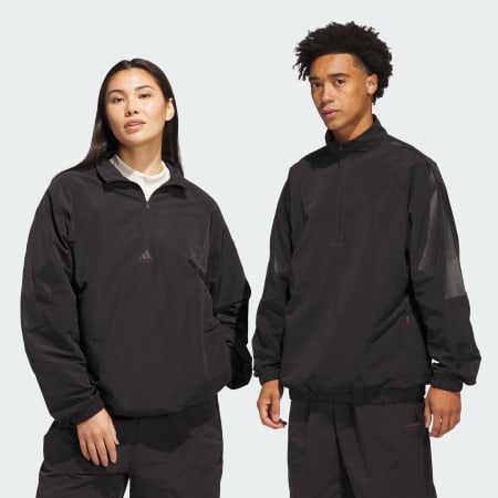 adidas Basketball Woven 1/2 Zip Jacket (Gender Neutral)