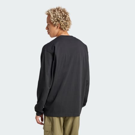 تيشيرت بأكمام طويلة Essentials Big Logo Single Jersey