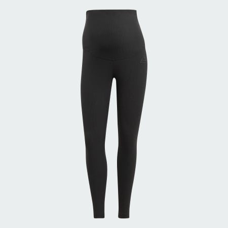 Ribbed High-Waist 7/8 Leggings (Maternity)