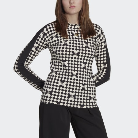 adidas Ski Chic Allover Print Long Sleeve Tee