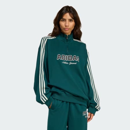 ADIDAS ORIGINALS ATHL DEPT GRAPHIC QUARTER ZIP