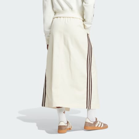 Cotton Twill Midi Skirt
