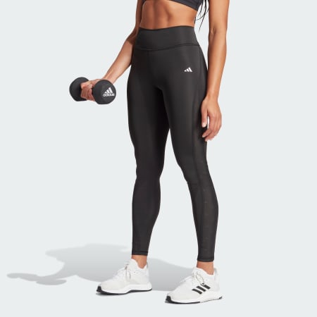 adidas Women's Designed Climalite 3-Stripes Leggings Black & Carbon XS-L 