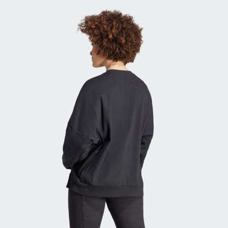 adidas Lounge Fleece Sweatshirt - Black