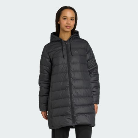 Parka s kapuljačom Essentials CLIMAWARM 3-Stripes Light Down