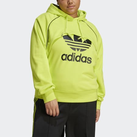 Adidas neon green sales hoodie