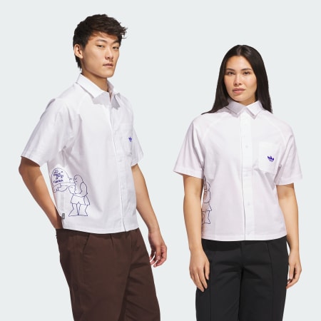 Shmoofoil Fighter Button-Up Shirt (Gender Neutral)