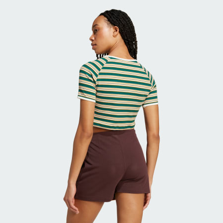 '80s Rib Stripe Baby Tee