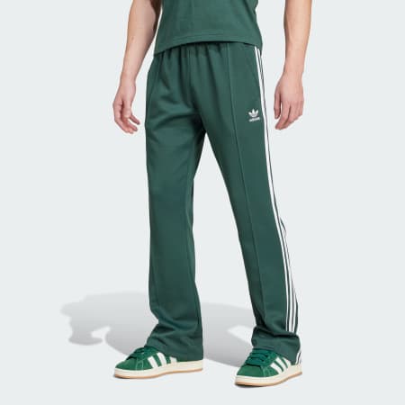 Green adidas trousers online