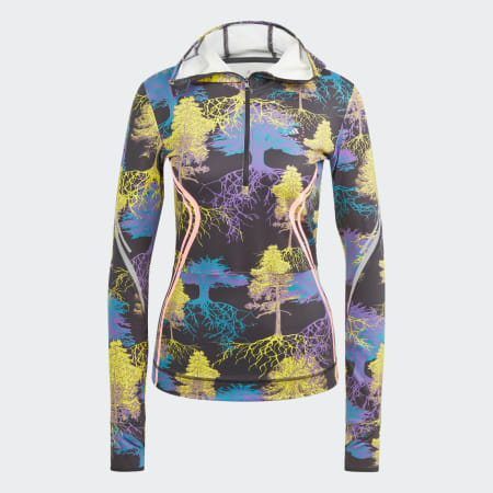 adidas by Stella McCartney TruePace Long Sleeve Printed Hooded Top