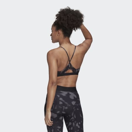 adidas Aeroreact Light-Support Hyperglam Printed Bra