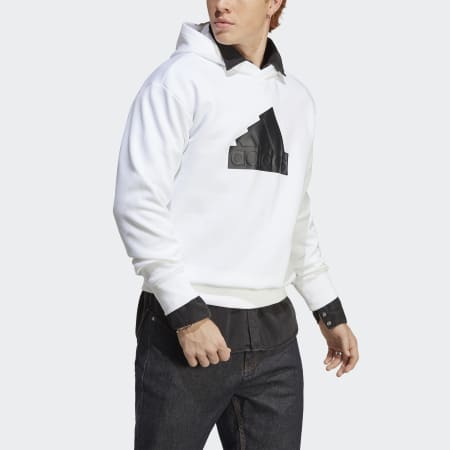 Adidas hoodie outlet white men