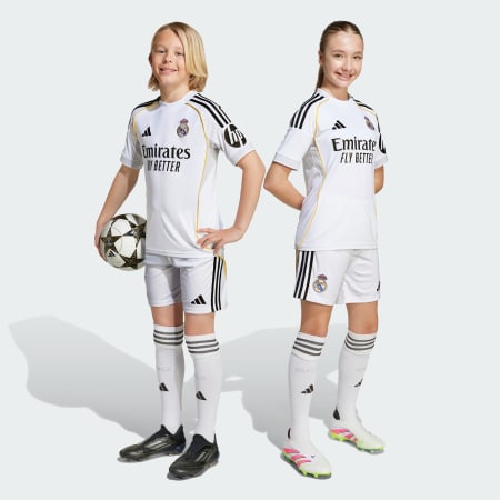 Echipament Real Madrid 25/26 pentru meciurile de acasă, pentru tineret
