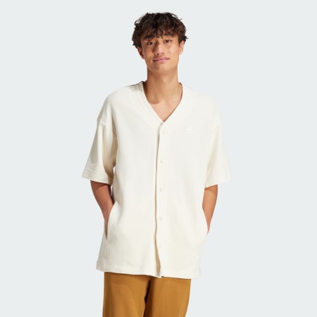 Lounge Piqué Terry Baseball Shirt