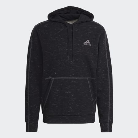 Essentials Mélange Embroidered Small Logo Hoodie