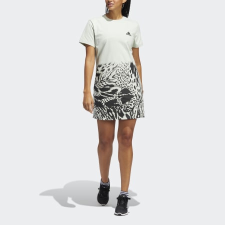 Vestido Camiseta Animal Hybrid Estampado