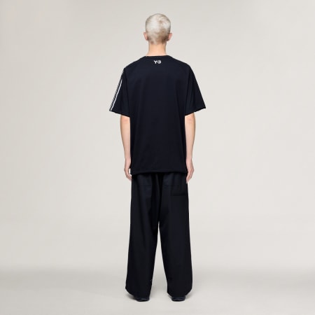Y-3 RAW EDGE 3 STRIPES SHORT SLEEVE TEE