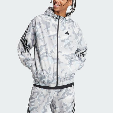 Future Icons Allover Print Full-Zip Hoodie