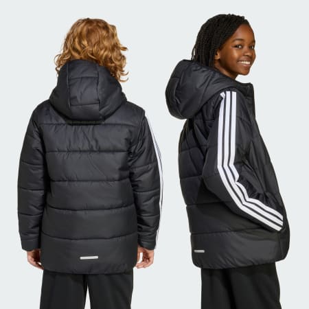 جاكيت Essentials 3-Stripes Padded للأطفال