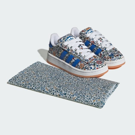 Campus 00s x Liberty London Pantofi pentru copii cu șiret elastic și închidere confortabilă