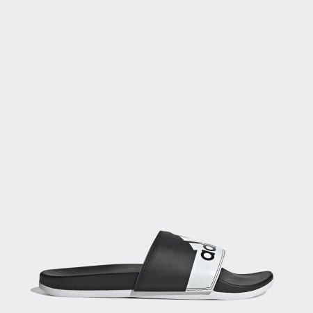 Black and clearance white men's slides