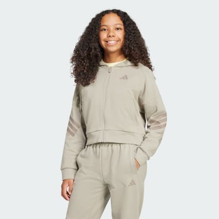 Future Icons 3-Stripes Full-Zip Hooded Track Jacket Kids