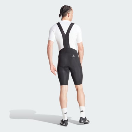 Pantaloni scurți de ciclism Essentials cu bretele din material dublu și 3 dungi