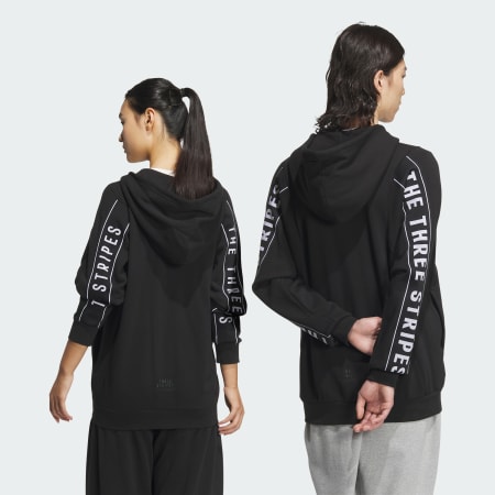 Wording Pack Loose Fit French Terry Full-Zip Hoodie