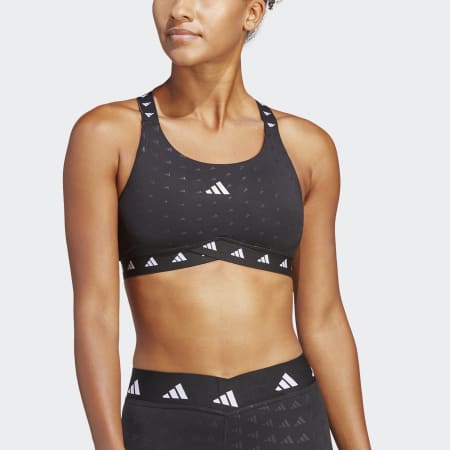 adidas PowerImpact Luxe Training Medium-Support Bra - Black | adidas UAE