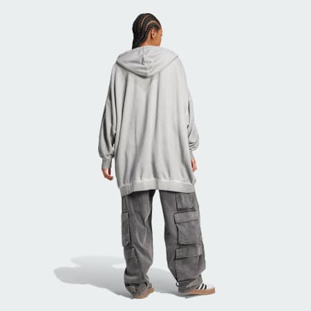 Adilenium Season 2 Washed Oversized Full-Zip Hoodie (Gender Neutral)