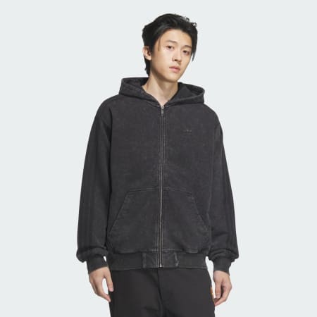 Washed Hooded Jacket