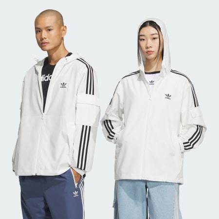 Stag Track Jacket (Gender Neutral) - White | adidas Hong Kong