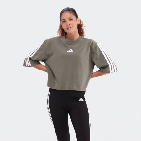 Essentials 3-Stripes Cotton Loose T-Shirt