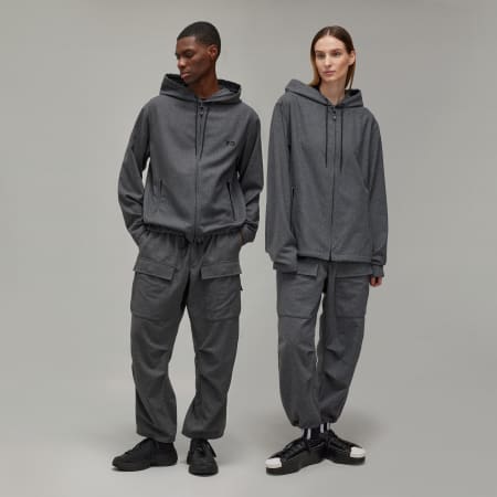 Pantaloni cargo din flanelă de lână Y-3