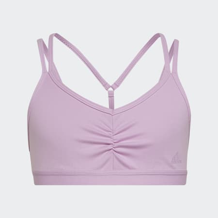 Adidas Girls Pink Sports Bra Size Youth Large