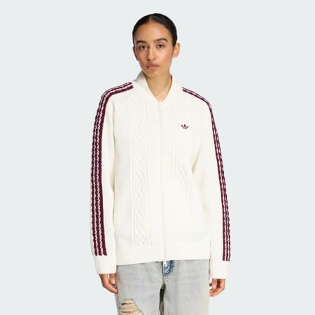 ADIDAS ORIGINALS ARCHIVE CUTLINE KNIT TRACK TOP