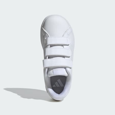 Adidas cloudfoam advantage tennis shoe  white/vapour grey metallic best sale