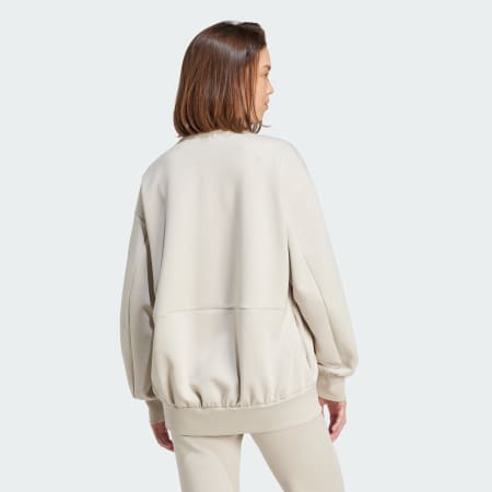 Bluză ALL SZN Soft Lux lejeră cu fermoar complet