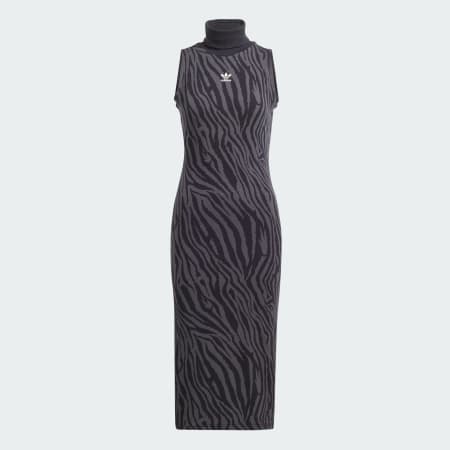 Allover Zebra Animal Print Dress