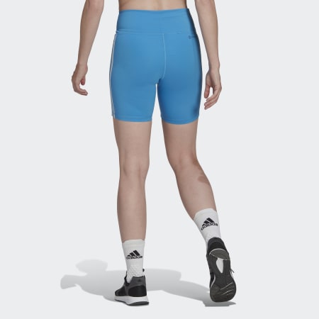 Training Essentials 3-Stripes High-Waisted Short Leggings