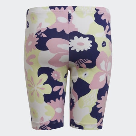 شورت ركوب الدراجات Allover Flower Print