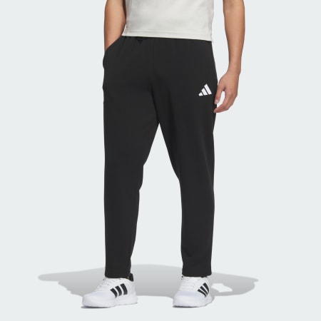 Small Logo French Terry Open Hem Pants