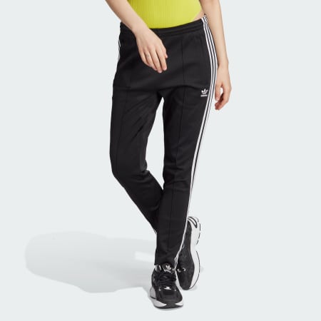 Adidas striped joggers womens online