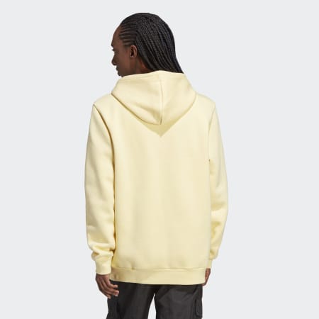 Originals trefoil logo tnt shop tape pullover hoodie yellow