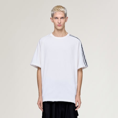 Y-3 RAW EDGE 3 STRIPES SHORT SLEEVE TEE