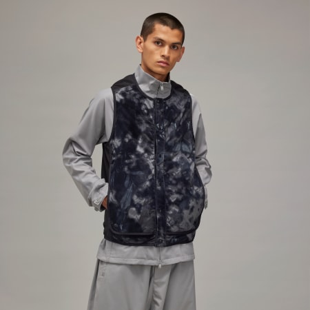 Y-3 Allover Print Nylon Shell Crew Vest